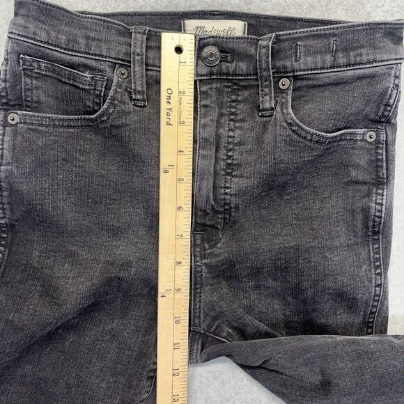 Madewell Jeans Womens 27 Black 10" High Rise Skinny Stretch Denim - Picture 11 of 14